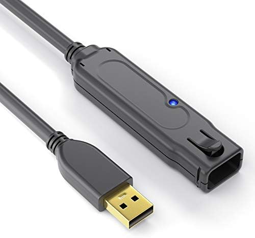 PureLink DS2100-300 USB 2.0 Aktiv Verlängerungskabel (USB-A Stecker auf USB-A Buchse), Spannungerversorgung vom USB Port, kein Netzteil benötigt, vergoldete Kontakte, 30,0m, schwarz