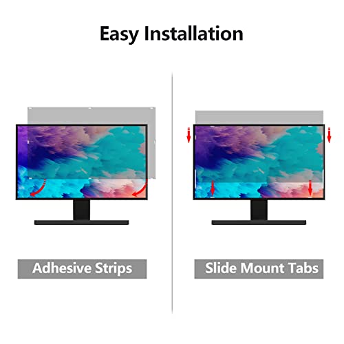 Computer Privacy Screen Protector 22 Inch with Hp Dell Acer Asus Samsung LG and More, Removable Security Shield Filter for 16:10 Aspect Ratio Monitor Like ViewSonic Sceptre AOC Koorui BenQ(22" Diagonal 16:10 1 Pack) by RedANGEL - Used condition - Image 5