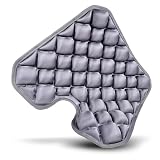 Potelane Inflatable Seat Cushion for Long Flights, Travel Airplane Seat Cushion with High-Low Air Cell Structure, Lightweight Pressure Relief for Office, Car & Wheelchair Sitting 42x40cm