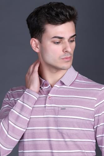 Image of Full Sleeve Polo T Shirt for Men Cotton with Pocket and Collar - Regular Fit Tshirt