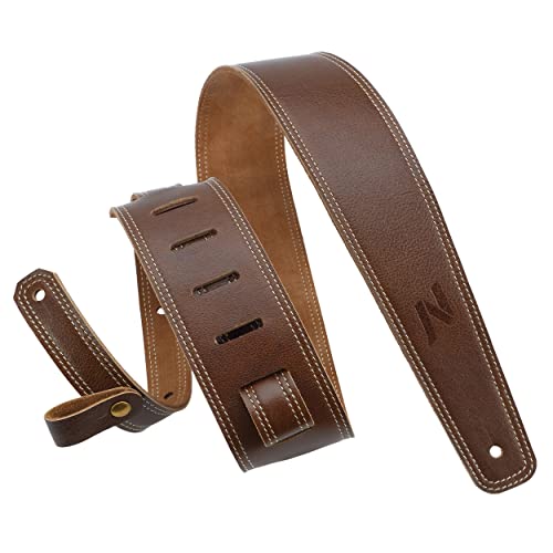 Nefelibata Full Grain Italian Leather Guitar Strap #TOP28