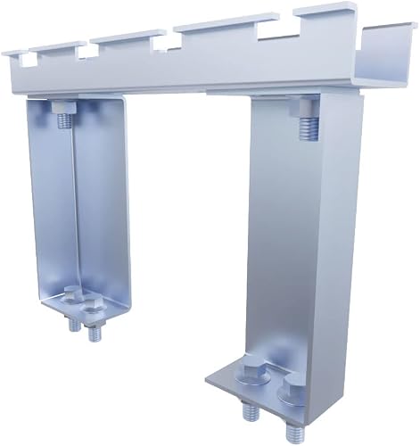 NavePoint Wire Mesh Cable Tray Floor Stand 8in Wide