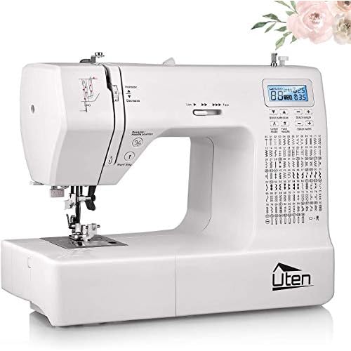 Uten Machine à coudre électronique avec 200 points 8 boutonnières