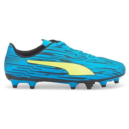 PUMA Rapido III Firm Ground/Artificial Ground (Little Kid/Big Kid) Ocean Dive/Yellow Alert/Puma Black 11 Little Kid M