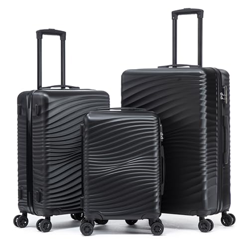 Best Luggage Set Deals Black Friday: Top Durable Spinner Suitcases Reviewed 5 Rosamo Luggage Sets 3 Piece, ABS Suitcase Set (20/24/28), Hardside luggage with Spinner Wheels, Travel Luggage, 22x14x9 Airline Approved Carry on, Lightweight Luggage with High-Security Lock