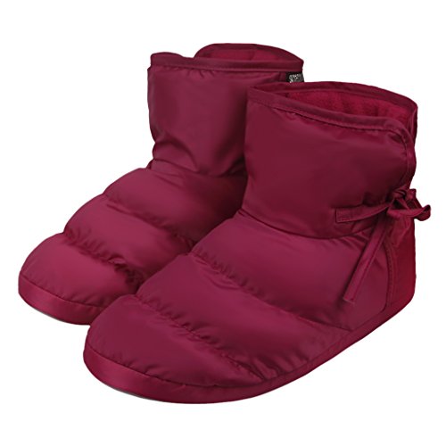 Holiberty Waterproof Cozy Down Warm Fleece Indoor Slippers Bootie Shoes Ankle Snow Boots