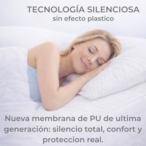 Miniatura 3 de Haiyma - Protector Colchon 150x190 200 - Fabricado En España Impermeable, Silencioso, Transpirable, Acolchado - Cubre Colchon Hipoalergenico Y Duradero - Certificado Oeko Tex.