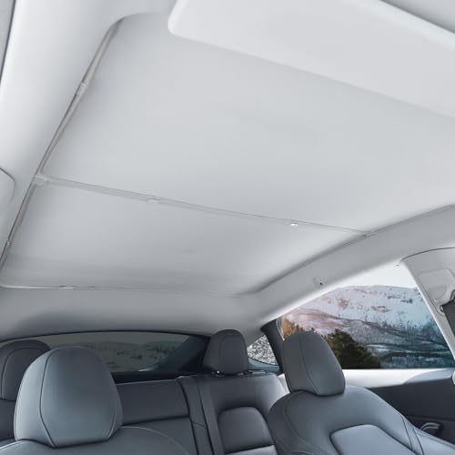 VION Tesla Model Y Roof Sunshade, Precision Fit, Full Blackout