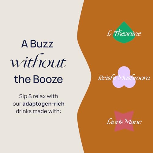 De Soi Spritz Italiano 12-Pack – Sparkling Non-Alcoholic Drink, Mocktail & Alcohol Alternative with Adaptogens, L-Theanine, Lion’s Mane & Reishi Mushroom