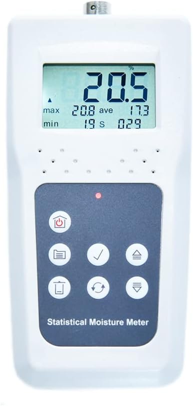 MS680H Double Needle Hay Forage Statistical Moisture Meter Tester 11 inch Probe With Data Storage Function