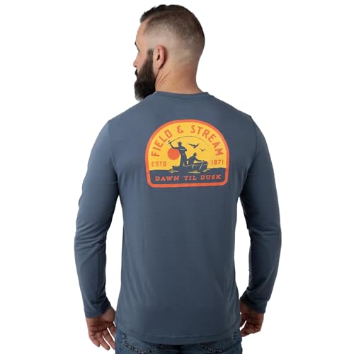 Image of Field & Stream Men's Roll Cast Long Sleeve Performance Tee Shirt with Drirelease