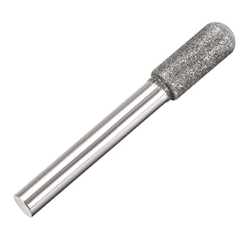 Foret diamant meulage 8mm Cylindrical Ball Nose à tige de 1/4" robuste