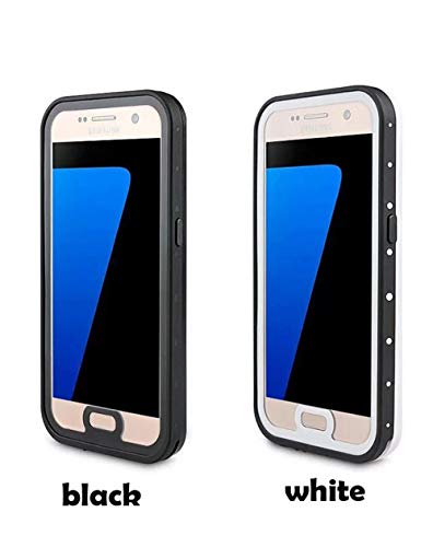 Galaxy S7 Waterproof Case,Marrkey Full-Body Sealed Underwater Protective Built-In Screen Protector Rugged Clear Hard Cover For Samsung Galaxy S7- Black #TOP4