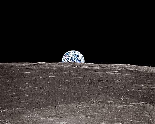 Amazon.com: Apollo 11 Earthrise Over The Moon 16x20 Photograph Photo ...