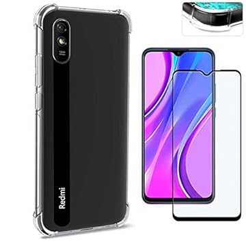 Kit Capa Anti Impacto Antiqueda Xiaomi Redmi 9i + Película 3D Vidro Temperado [Coronitas Acessorios]