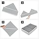 QIANCSJ 2 Stück Aufbewahrungsboxen für Unterwäsche 7 Zellen Faltbare Schublade Organizer zum Aufbewahren von BH und Socken Organizer Box
