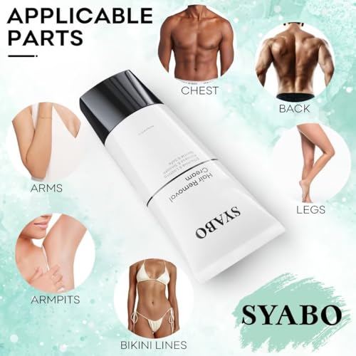 Syabo Hair Removal Cream: Intimate/Private Hair Removal For Women & Men - Painless Depilatory Cream Lotion For Bikini thumb #4