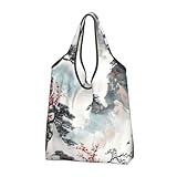 Praktische Tragemöglichkeiten: Der verbreiterte und lange Griff ermöglicht es Ihnen, ihn in der Hand oder über der Schulter zu tragen. Perfekt zum Einkaufen, für Lebensmittel, Reisen und den täglichen Gebrauch, bietet Leichtigkeit und Komfort