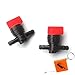 Price comparison product image HURI 2 x fuel cock, fuel intermediate tap, plastic E/A, 6.35 mm, replaces B&S Briggs & Stratton 698183, 494768, 493960, 491860, Wolf 2058063, 2059063