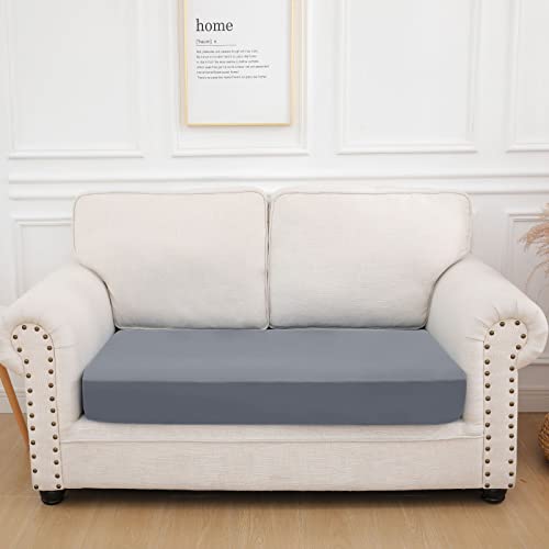 Hyha Waterproof Couch Cushion Covers, Replacement Chair/Sofa Cushion Covers, Stretch Sofa Seat Cushion Slipcovers, Soft Flexibility Couch Covers For Pets With Elastic Bottom (Medium, Dark Gray) #TOP4
