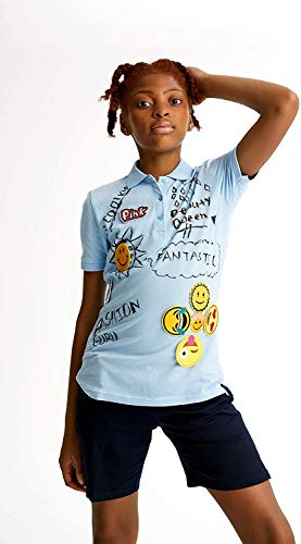 French Toast Girls Short Sleeve Stretch Pique Polo Shirt 2 Pack Navy Large(10/12) #TOP2