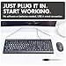 X9 Large Print Backlit Computer Keyboard - Easy to See Big Letters - Lighted USB Wired Keyboard with 7-Colors Backlight LED, Full Size Oversized Light Up Keyboard for Windows, PC, Laptop, Desktop