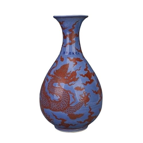 Kunyos One Color Vase Living Room Coffee Table Classical Study Ornaments Antique Porcelain Restaurant Reception Desk Ceramic Flower Vase Ceramic Vase