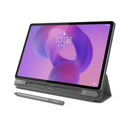 Lenovo Idea Tab Plus - Lightweight Tablet - 12.1″ 2.5K IPS Touchscreen Display - 90Hz - MediaTek Dimensity 6400-8GB Memory - 128GB Storage - Integrated Arm Mali-G57 MC2 - tab Pen & Folio case