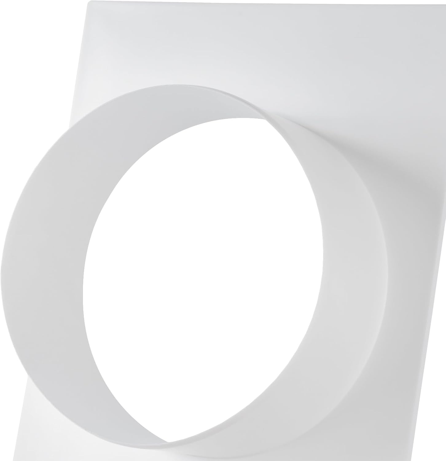 6" inch Plastic Adapter with Wall Plate for Circular Duct, HVAC Connector, Ducting Coupling Flange - Transition Assembly Joint Fitting for Dryer Vent Pipe - Indoor dryer vent kit