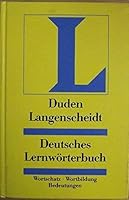 Langenscheidt deutsches Lernwörterbuch 3468961014 Book Cover