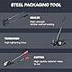 U.S. SOLID Stahl-Umreifungsset, Werkzeugset, Palettenverpackungs-Umreifungsset für 19 mm Stahlbänder - Spanner, Versiegeler, Schneider für Stahlmetall-Umreifung