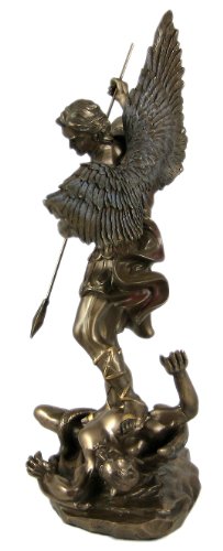 Estatua San Miguel 10 pulgadas Bronce miniatura 2