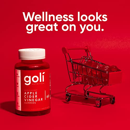 Goli Apple Cider Vinegar Gummy Vitamins- 120 Count Pack - Gelatin-Free, Gluten-Free, Vegan & Non-Gmo Made With Essential Vitamins B9 & B12 #TOP5