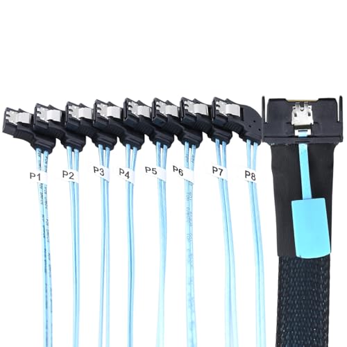 Cable convertidor MCIO PCIe Slimline SFF-8654 0.5m miniatura 3