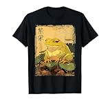 Vintage Japanese Scenery old Frog Kanji T-Shirt