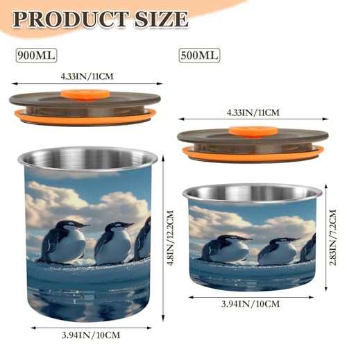Lata Hermética de Acero Inoxidable para Café 900ml miniatura 2