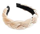 haarreif geflochten samt 💌【Anwendung】Das Kopfband eignet sich sowohl für Anlässe im Innen- als auch im Außenbereich, wie Partys, Zeremonien, Geburtstage, Bankette, Alltagskleidung, Arbeit, Schule, Urlaub usw. Es kann auch als Geschenk für Familie, Freunde und Schwestern.