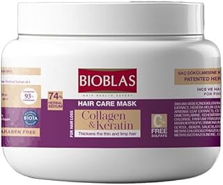 بلسم وقناع بالكولاجين والكيراتين 300 مل من بايوبلاس