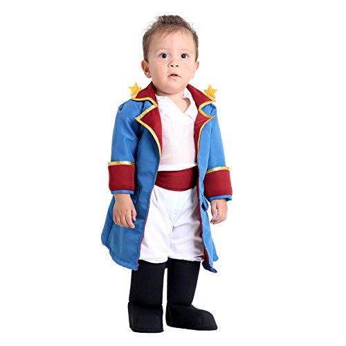 O Pequeno Principe Bebê Sulamericana Fantasias Branco/Azul P 1 Ano