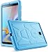 Galaxy Tab A 8.0 2018 Case, Poetic TurtleSkin [Corner Protection][Bottom Air Vents] Protective Silicone Case for Samsung Galaxy Tab A 8.0 (2018) SM-T387 Verizon/Sprint/T-Mobile - Blue