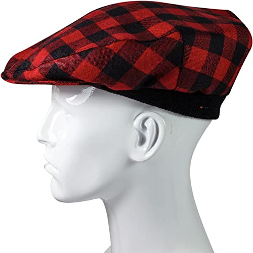 Casquette plate de fabrication écossaise tartan Rob Roy MacGregor