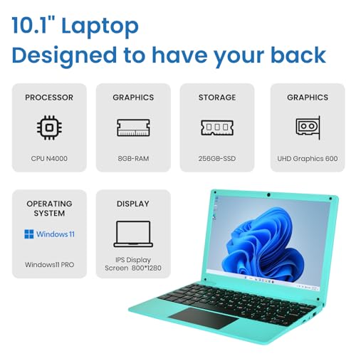 Portátil Mini Educativo con CPU Celeron N4000 8GB RAM 256GB SSD miniatura 3