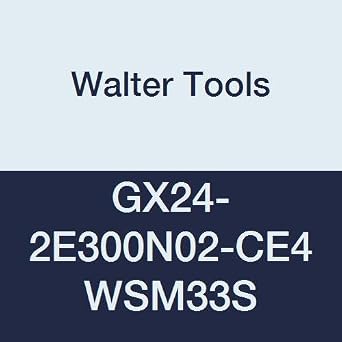 GX24-2E300N02-CE4 WSM33S Carbide Tiger-Tec Grooving Indexable Turning Insert, 0.008" Corner Radius, 0.118" Thick Pack of 10