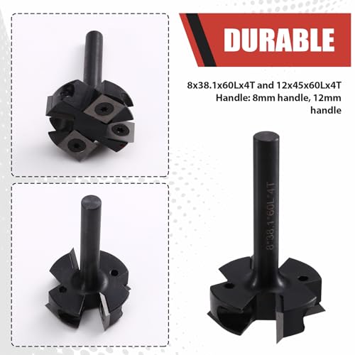 Routeur de 8 mm insert en carbure pour planeur de planche bois et fraisage de dalle CNC - 6