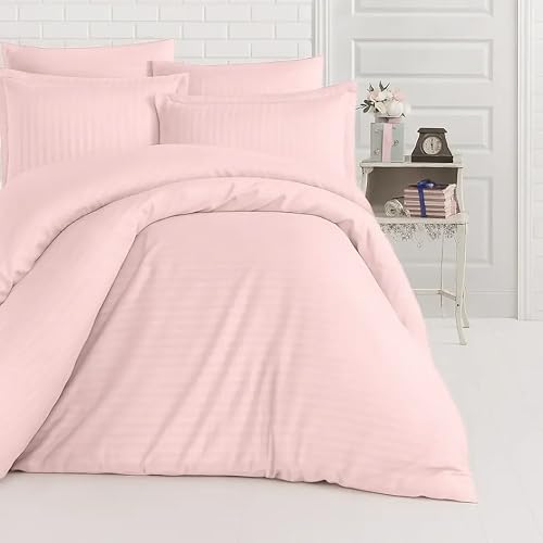 Image of Sofrito Micorfiber - Cotton Feel Duvet /Comforter Cover (Double - 91 inchx101 inch - Inches) with Solid Zipper Clousre - Pastel Pink | Solid Zipper Closure & Four Corner Ties |