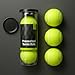 K3M Pressurized Tennis Balls 3 Pack for All Court Use with Durable Felt Exterior and Consistent Bounce Design, Portable Tube for Practice and Everyday Play