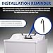 Premier Portable Sink Hand Wash Station, Single Basin Hand Washing Station, Freestanding Portable Sink with Hot Water, Handwashing Stations, For Commercial, Outdoor, Food Trucks & Concession (White)