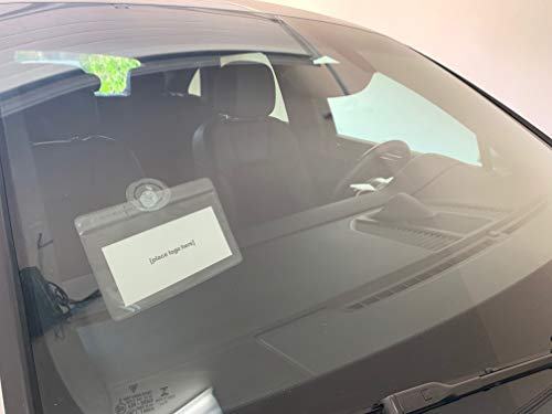 As Pro Rideshare Emblem/Parking Permit Holder With Pocket And Strong Suction Cup (6 X 4) #TOP2