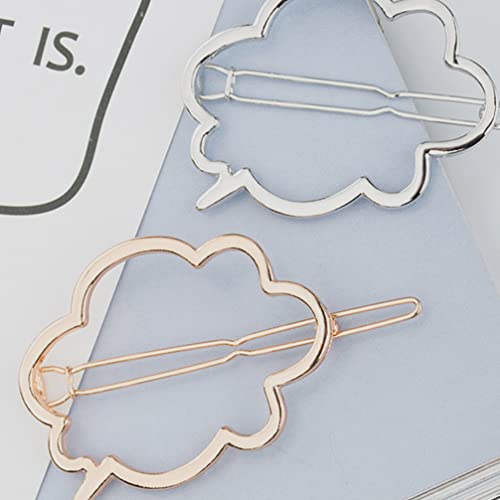 Lurrose Presilhas de cabelo geométricas, de metal, 6 peças, grampos de cabelo, presilhas minimalista