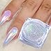 Vonrui 1 Box Holographic Nail Glitter Powder Rainbow Color Neon Effect Nail Art Flakes Decoration Chrome Nail Dust Tip Manicure (V1)